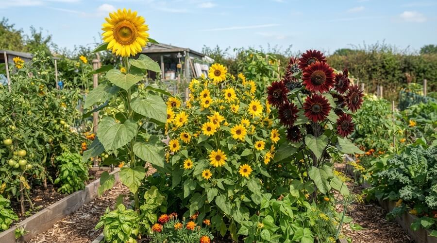 Girassol na horta: 9 vantagens e os cuidados que deve ter 5 Diferentes variedades para cultivar girassol na horta
