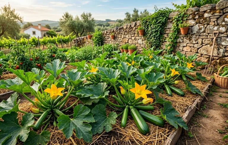 Cultivar curgetes na horta biológica: do solo à colheita