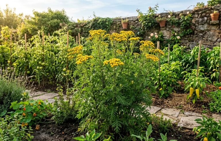 Cultivar tanaceto na horta biológica: o repelente natural que protege tudo
