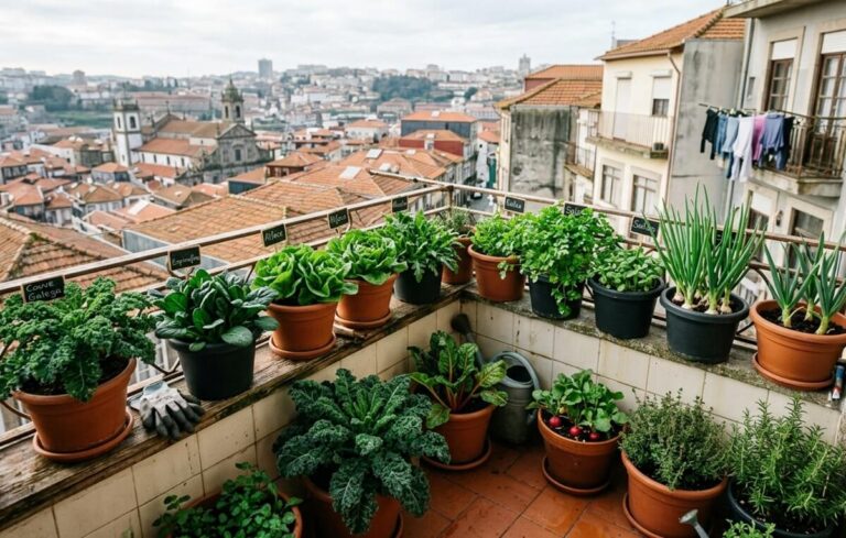 Horta de inverno na varanda: oito culturas que resultam mesmo em vasos pequenos